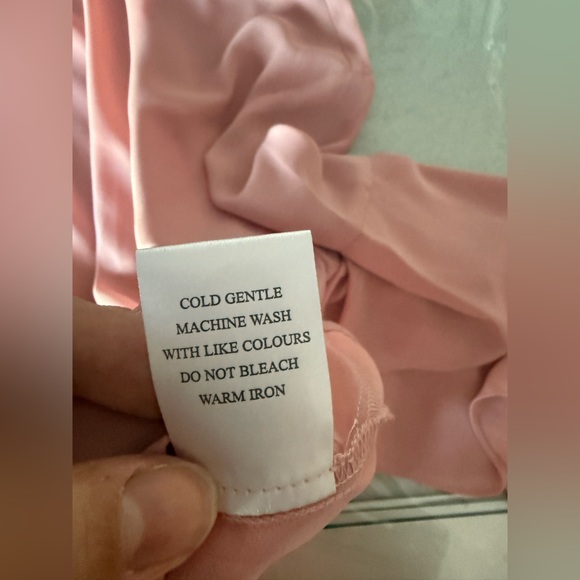 Basic Model Chic Blush Ruffle Sleeve Blouse - Picture 6 of 6